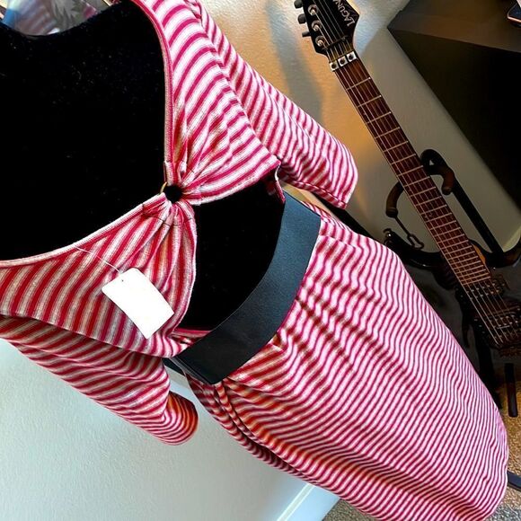 We The Free Striped Dress, Size L NWT - Picture 6 of 10